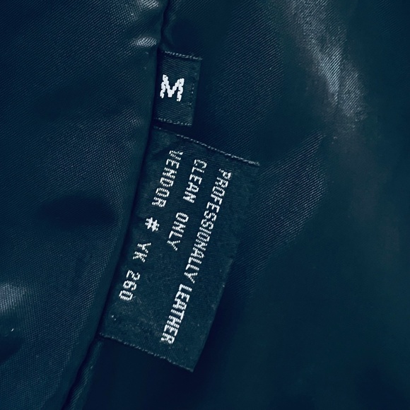 WINLIT New York Size Medium Black Leather Trench Coat Mob Wife Matrix 80s VGC - Picture 13 of 14